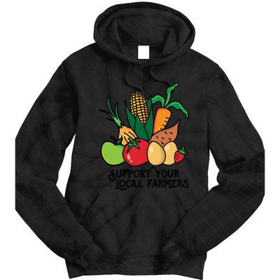 Support Your Local Farmers Tie Dye Hoodie