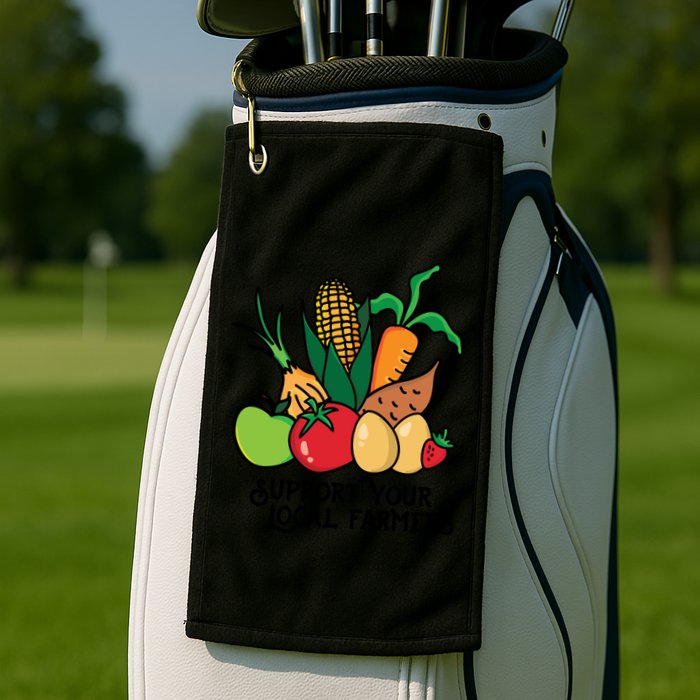 Support Your Local Farmers Golf Towel