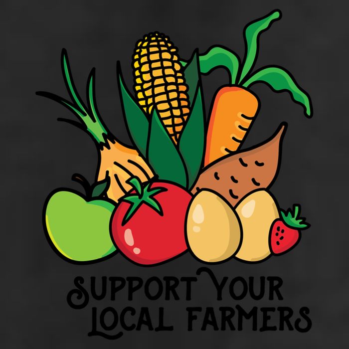 Support Your Local Farmers Golf Towel