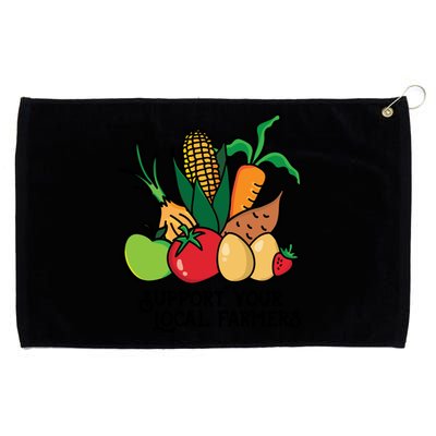 Support Your Local Farmers Grommeted Golf Towel