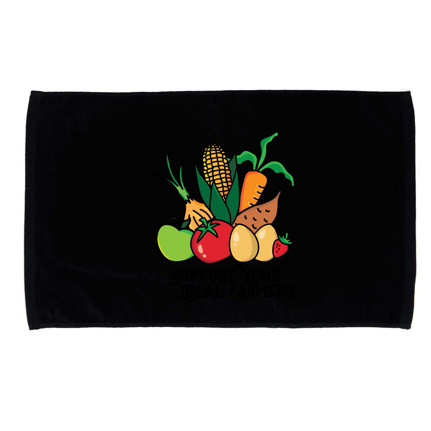 Support Your Local Farmers Microfiber Hand Towel