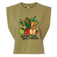 Support Your Local Farmers Garment-Dyed Women's Muscle Tee