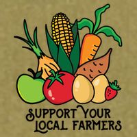 Support Your Local Farmers Garment-Dyed Women's Muscle Tee
