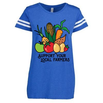 Support Your Local Farmers Enza Ladies Jersey Football T-Shirt