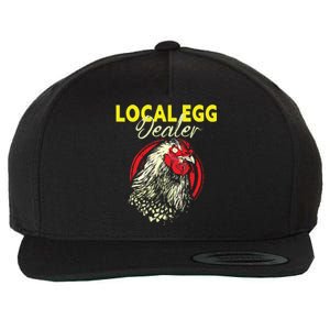 Support Your Local Egg Dealers Chicken Lovers Farm Farmers Wool Snapback Cap