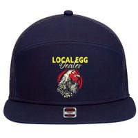 Support Your Local Egg Dealers Chicken Lovers Farm Farmers 7 Panel Mesh Trucker Snapback Hat