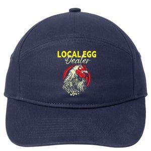 Support Your Local Egg Dealers Chicken Lovers Farm Farmers 7-Panel Snapback Hat