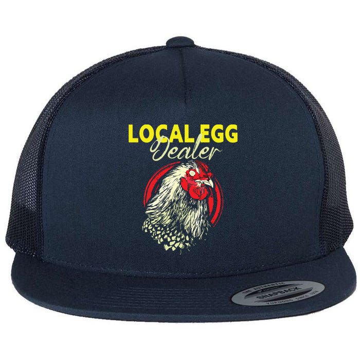 Support Your Local Egg Dealers Chicken Lovers Farm Farmers Flat Bill Trucker Hat