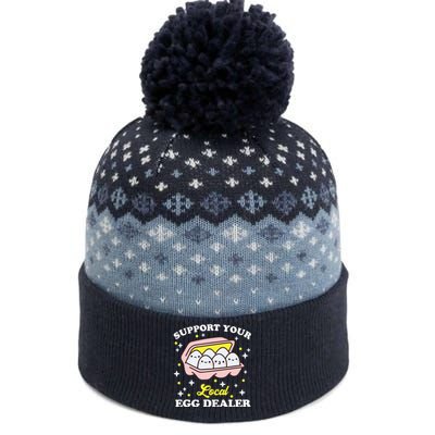 Support Your Local Egg Dealer, Farm Fresh eggs Funny farm The Baniff Cuffed Pom Beanie