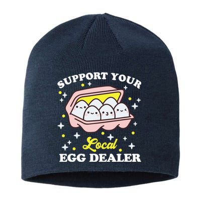 Support Your Local Egg Dealer, Farm Fresh eggs Funny farm Sustainable Beanie