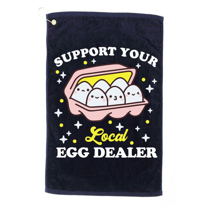 Support Your Local Egg Dealer, Farm Fresh eggs Funny farm Golf Towel
