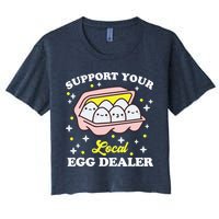Support Your Local Egg Dealer, Farm Fresh eggs Funny farm Crop Top