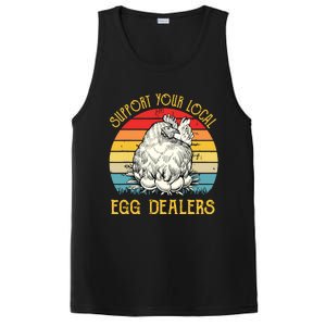 Support Your Local Egg Dealers Farmers Funny Chicken Lover PosiCharge Competitor Tank