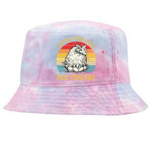 Support Your Local Egg Dealers Farmers Funny Chicken Lover Tie-Dyed Bucket Hat