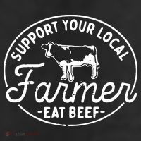 Support Your Local Farmer Eat Beef Adult Drive Performance Visor