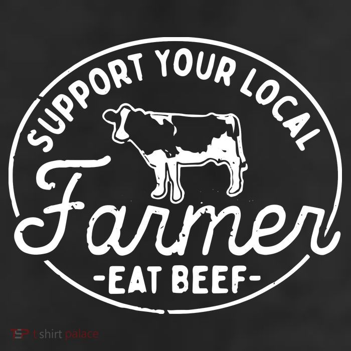 Support Your Local Farmer Eat Beef Adult Drive Performance Visor
