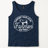 Support Your Local Farmer Eat Beef Tank Top