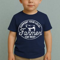 Support Your Local Farmer Eat Beef Toddler T-Shirt