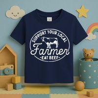 Support Your Local Farmer Eat Beef Toddler T-Shirt