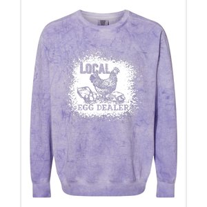 Support Your Local Egg Dealers Chicken Lovers Farm Farmers Colorblast Crewneck Sweatshirt