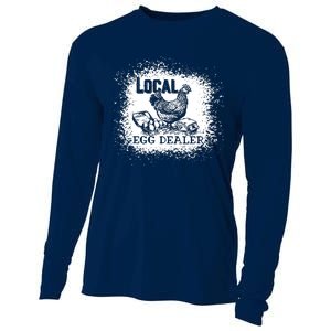 Support Your Local Egg Dealers Chicken Lovers Farm Farmers Cooling Performance Long Sleeve Crew