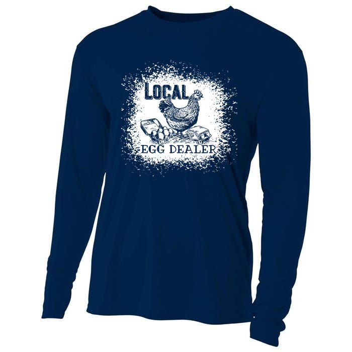 Support Your Local Egg Dealers Chicken Lovers Farm Farmers Cooling Performance Long Sleeve Crew