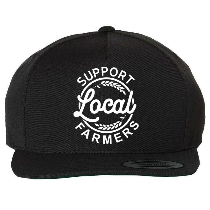Support Your Local Farmer Grain Wool Snapback Cap