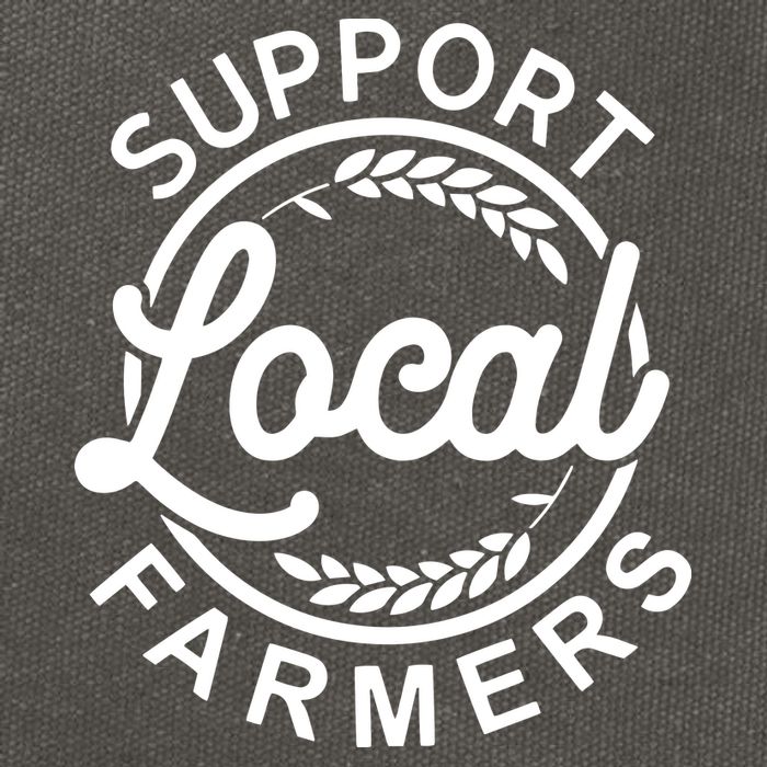 Support Your Local Farmer Grain Cotton Canvas Backpack