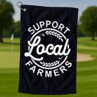 Support Your Local Farmer Grain Golf Towel