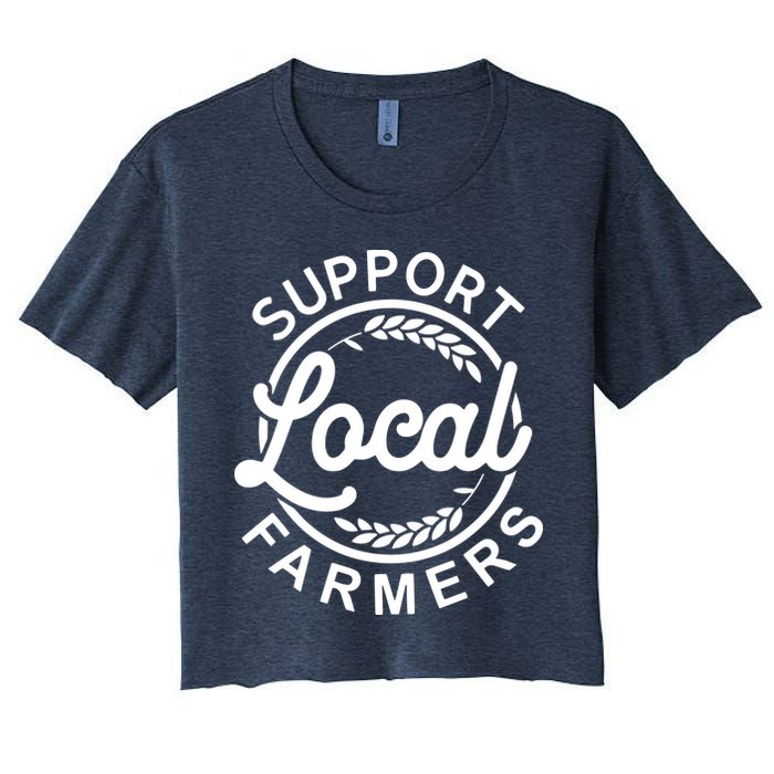 Support Your Local Farmer Grain Women's Crop Top Tee