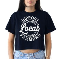 Support Your Local Farmer Grain Women's Crop Top Tee