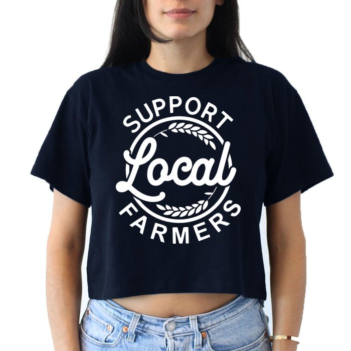 Support Your Local Farmer Grain Women's Crop Top Tee