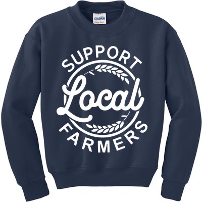Support Your Local Farmer Grain Kids Sweatshirt
