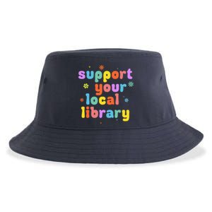 Support Your Local Library Book Reader Lover Bookworm Sustainable Bucket Hat