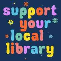 Support Your Local Library Book Reader Lover Bookworm Drawstring Bag