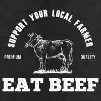 Support Your Local Farmer Eat Beef Farm Farming Gift Adult Drive Performance Visor