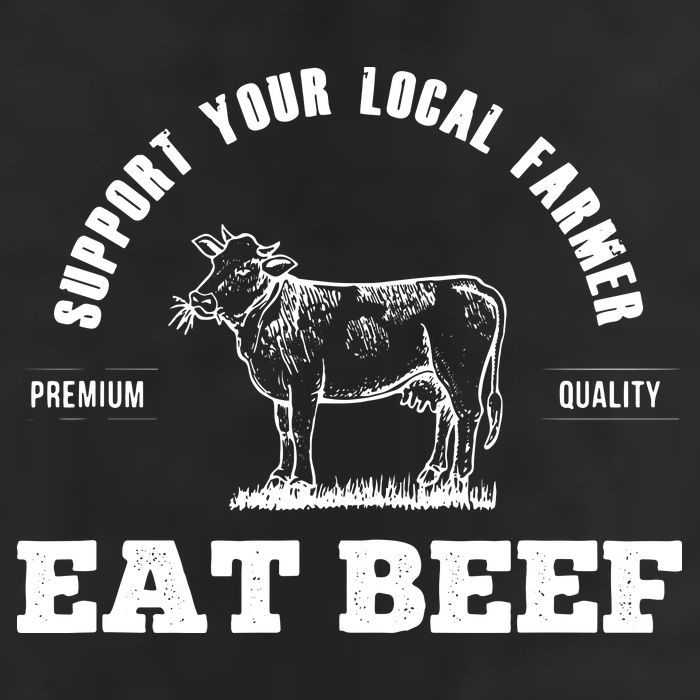 Support Your Local Farmer Eat Beef Farm Farming Gift Adult Drive Performance Visor