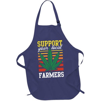 Support Your Local Farmers Cannabis Leaf Weed THC Marijuana Apron
