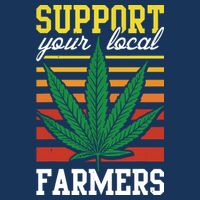 Support Your Local Farmers Cannabis Leaf Weed THC Marijuana Bucket Hat