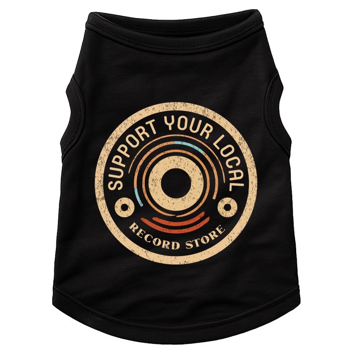 Support Your Local Record Store Doggie Tank