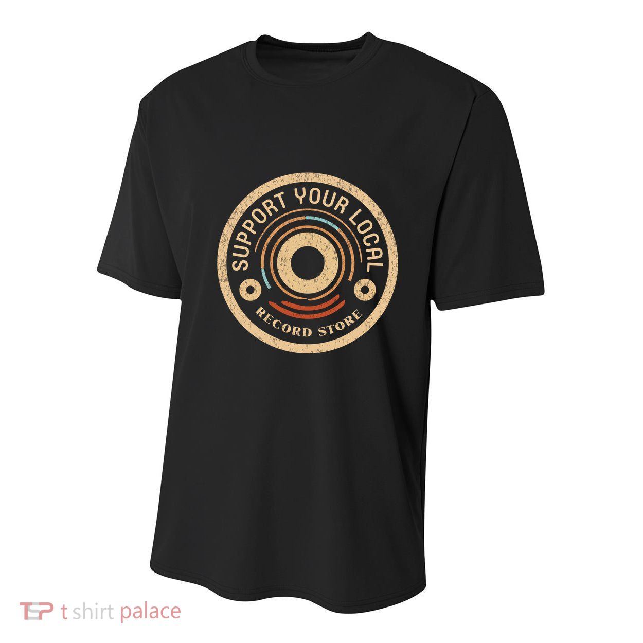 Support Your Local Record Store Youth Performance Sprint T-Shirt