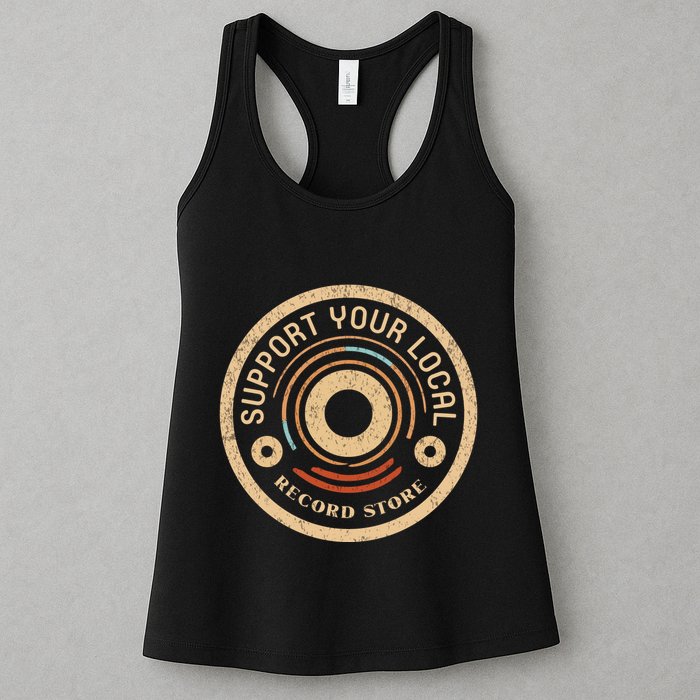 Support Your Local Record Store Womens Tank Top