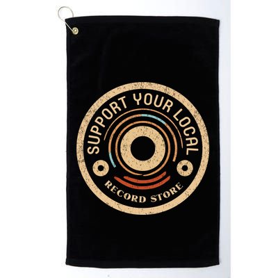 Support Your Local Record Store Golf Towel