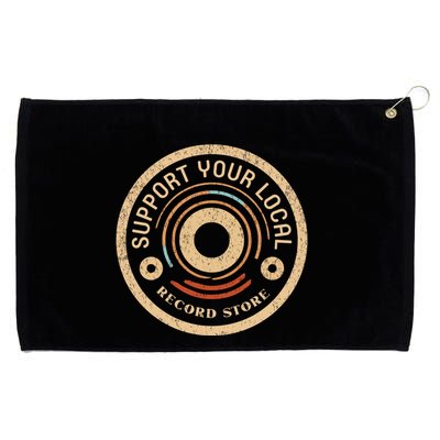 Support Your Local Record Store Grommeted Golf Towel