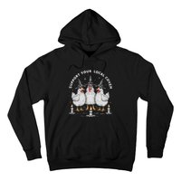 Support Your Local Coven Funny Farm Witch Chicken Halloween Hoodie