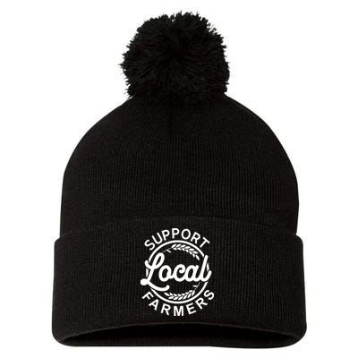 Support Your Local Farmer Grain For Men Women Funny Pom Pom 12in Knit Beanie