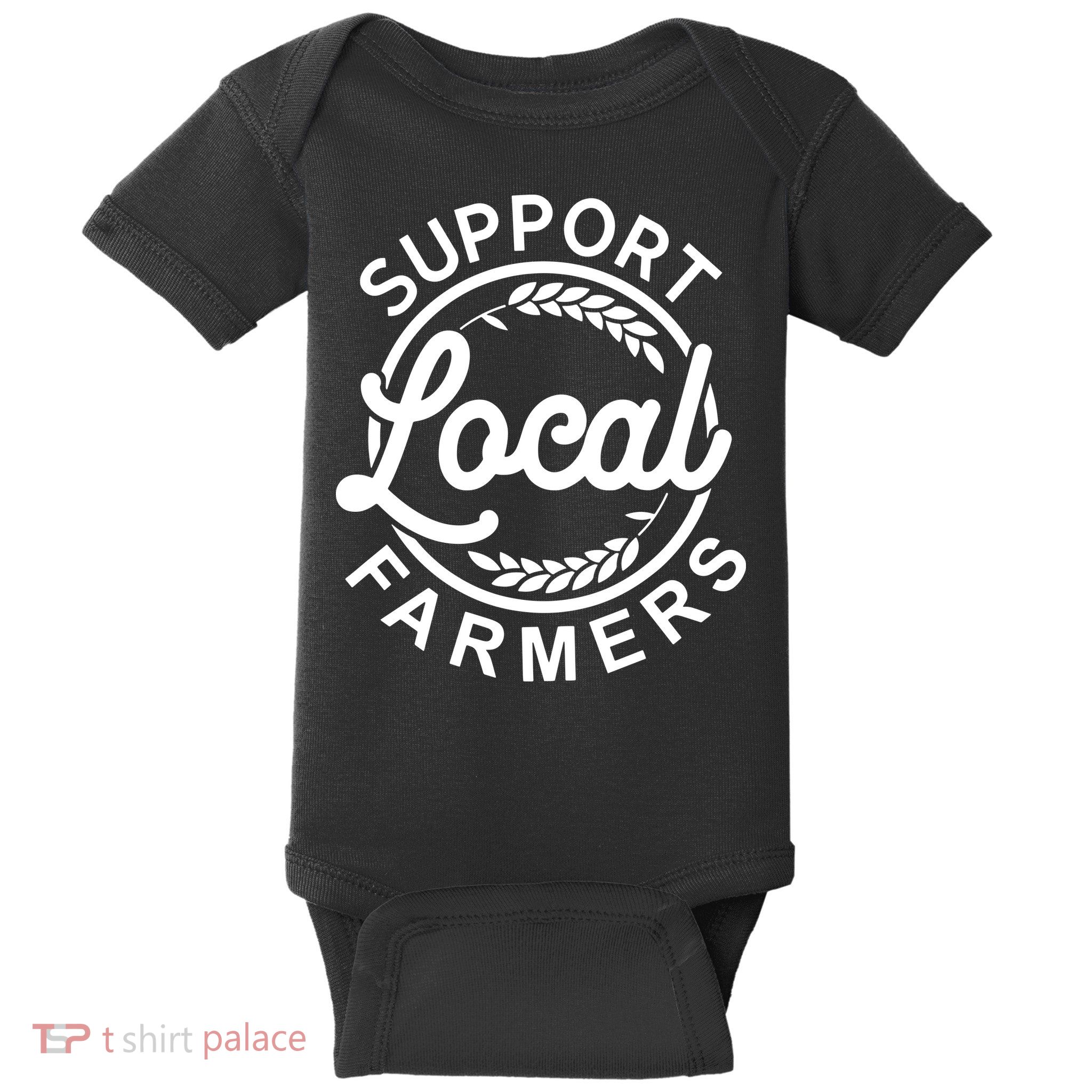 Support Your Local Farmer Grain For Men Women Funny Baby Bodysuit