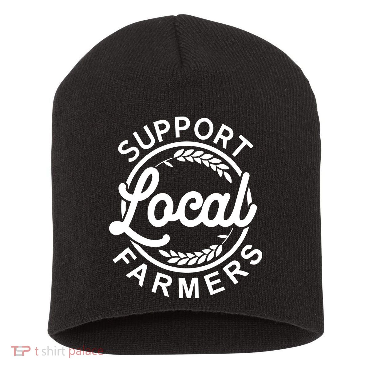 Support Your Local Farmer Grain For Men Women Funny Short Acrylic Beanie