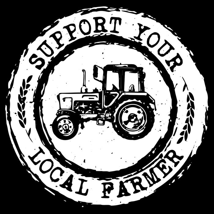 Support Your Local Farmer Letter Print Tractors Farming Gift Impact Tech Backpack