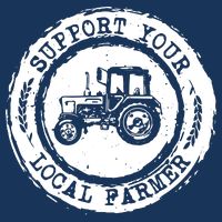 Support Your Local Farmer Letter Print Tractors Farming Gift Bag